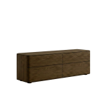 Comodă TV 4 Sertare din Lemn Masiv de Stejar 170x45 cm – Colecția Inia - imagine 2