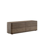 Comodă TV 4 Sertare din Lemn Masiv de Stejar 170x45 cm – Colecția Inia