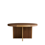 Masă Rotundă din Lemn Masiv de Nuc American Ø178 cm – Colecția Beams