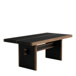 Masă de Dining din Lemn Masiv de Stejar 193x100 cm – Colecția Beams - imagine 2