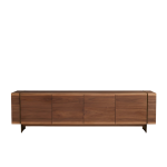 Comodă TV din Lemn Masiv de Nuc American 228x50 cm – Colecția Beams