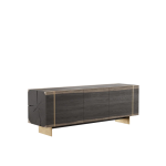 Comodă TV din Lemn Masiv de Stejar 180x50 cm – Colecția Beams - imagine 5