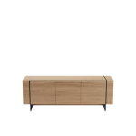 Comodă TV din Lemn Masiv de Stejar 180x50 cm – Colecția Beams - imagine 3