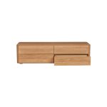 Comodă TV 4 Sertare din Lemn Masiv de Stejar 170x45 cm – Colecția Inia - imagine 7