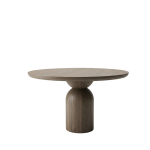 Masă Rotundă din Lemn Masiv de Stejar Ø122 cm – Colecția Essenza - imagine 4