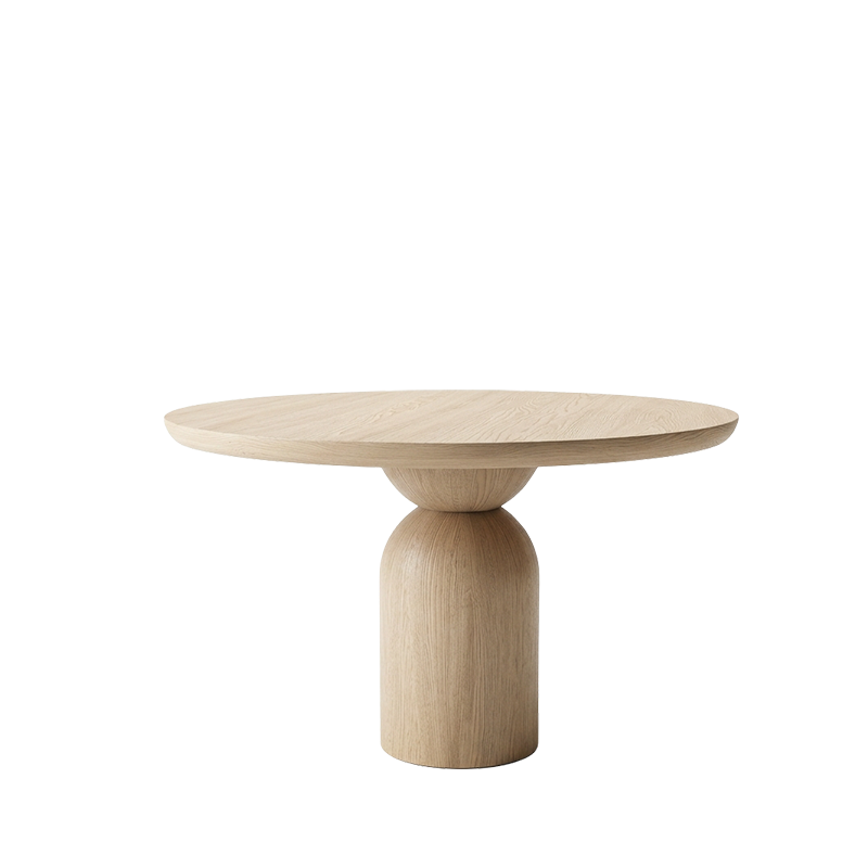 essenzaroundtelluride.png Masă Rotundă din Lemn Masiv de Stejar Ø122 cm – Colecția Essenza - imagine 1