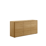 Bufet 3 Uși din Lemn Masiv de Stejar 170x45 cm – Colecția Inia - imagine 2