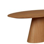 Masă Ovală din Lemn Masiv de Stejar 198x112 cm – Colecția Inia - imagine 7