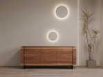 Comodă TV din Lemn Masiv de Nuc American 180x50 cm – Colecția Beams - imagine 2