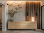 Comodă TV din Lemn Masiv de Stejar 228x50 cm – Colecția Beams - imagine 5