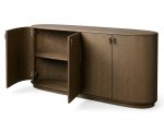 Bufet 4 Uși din Lemn Masiv de Stejar 183x50 cm – Colecția Essenza - imagine 5